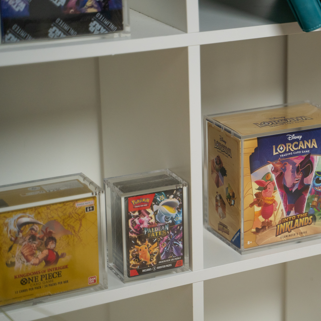 booster box collection Acrylic Case Display for Pokémon Booster Bundle Box – Gemloader