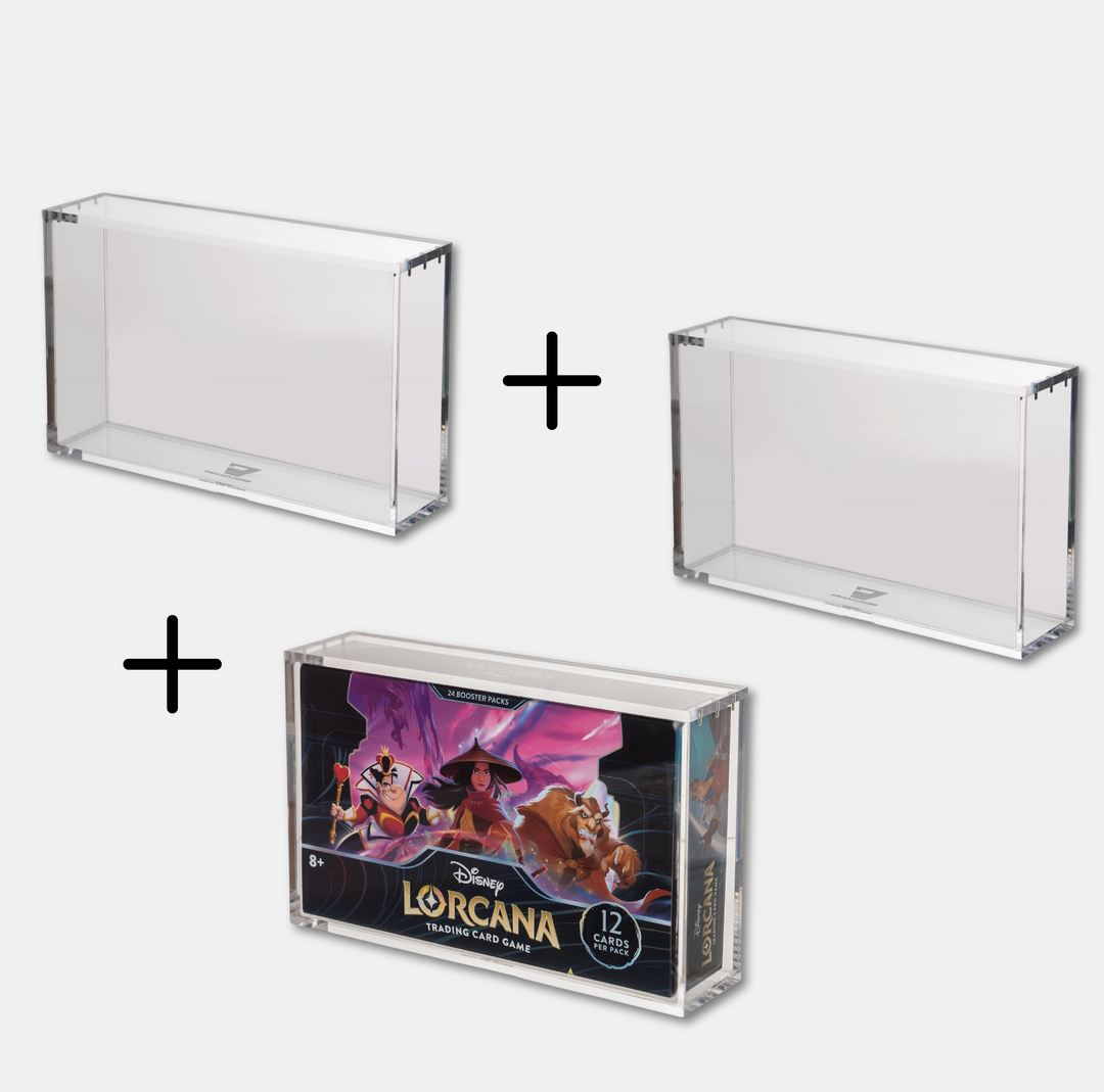 3X Acrylic Case Display for Disney Lorcana Booster Box Gemloader 3X Acrylic Case Display for Disney Lorcana Booster Box Gemloader