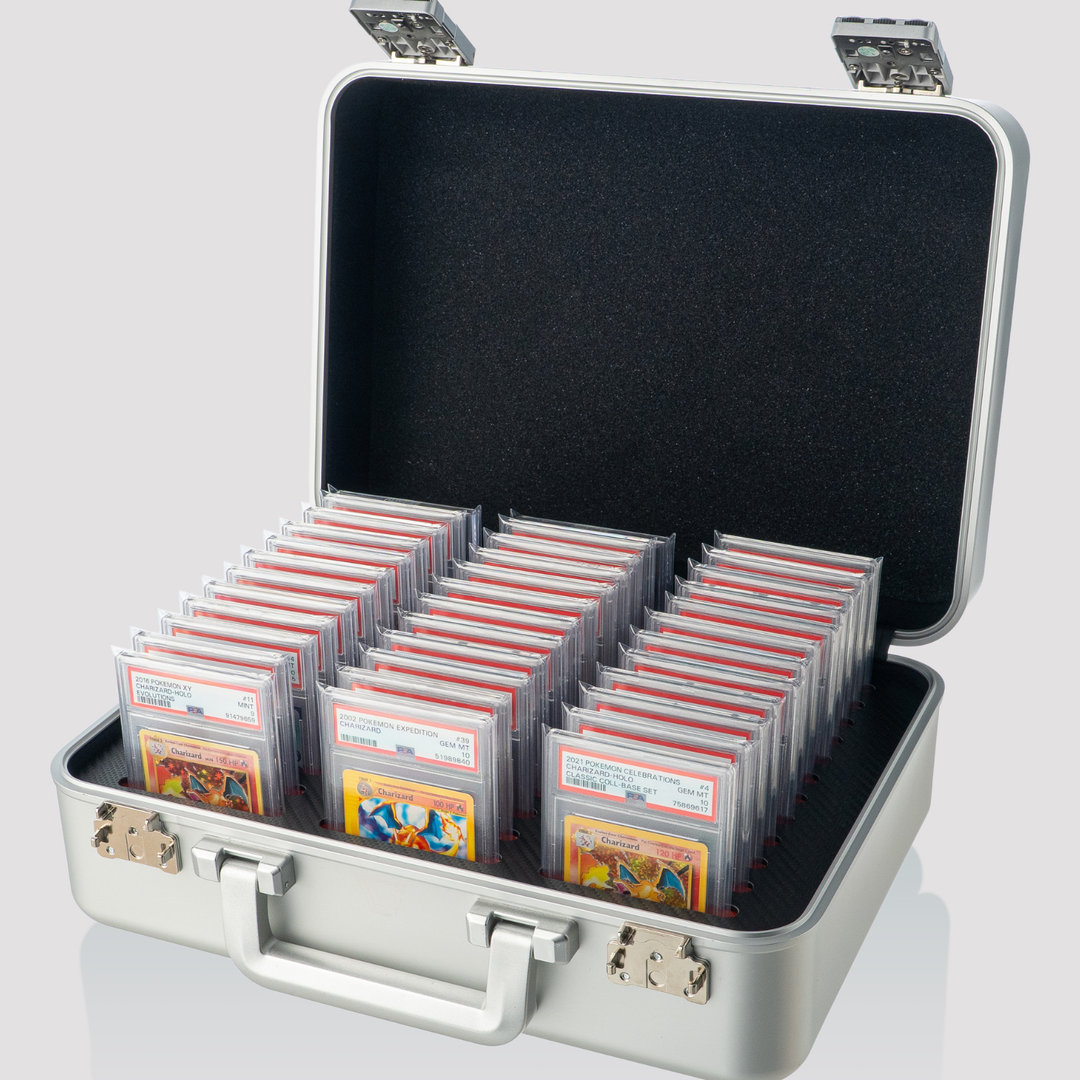 graded card case with wheels Graded Card Case for PSA, BGS & other slabs of equal dimensions [36 spots]