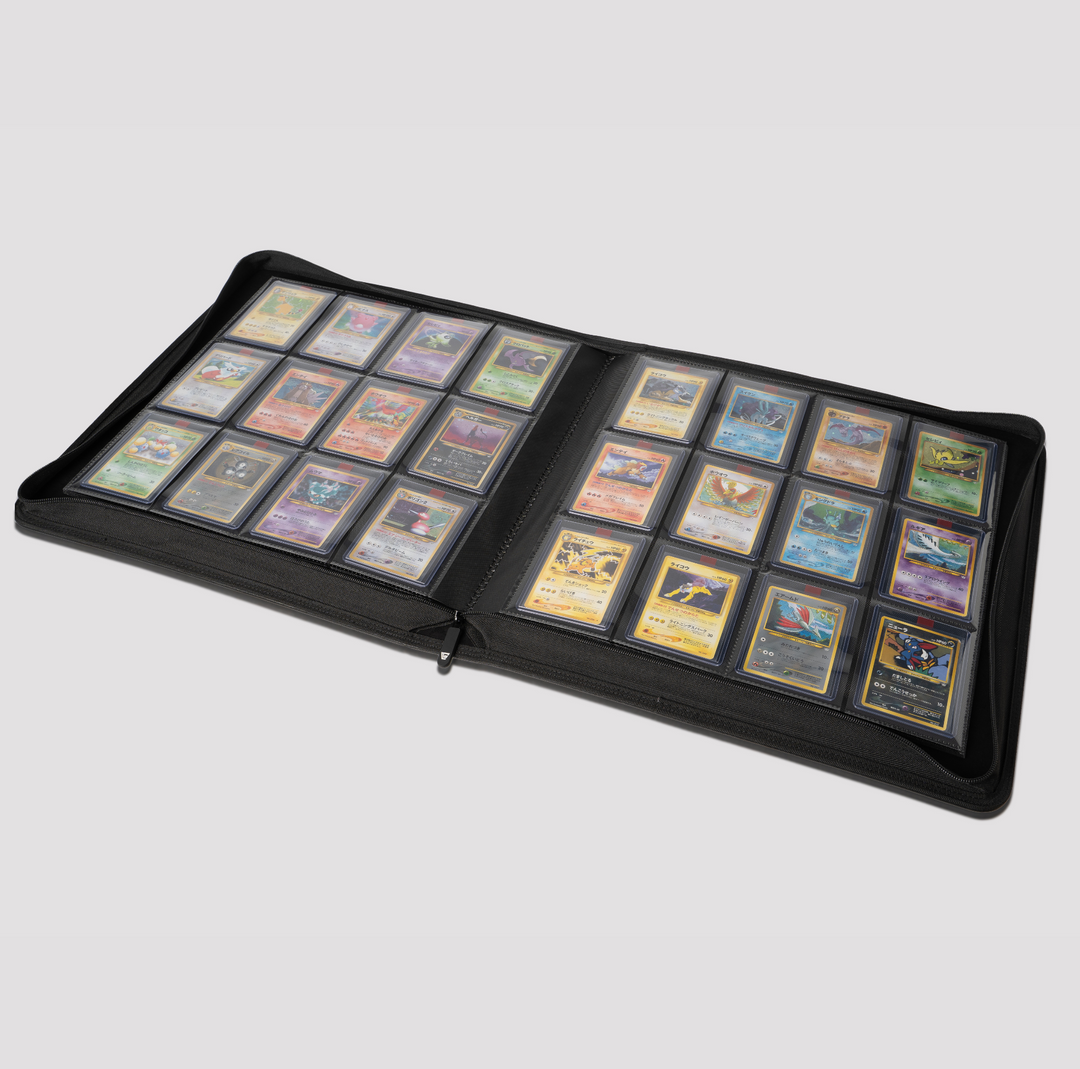 4x3 card binder Vault X - 4-Pocket Exo-Tec - Zip The binder measures 40.5 33 cm and is perfect for storing a large collection of trading cards. Binders & Sleeves Corey's