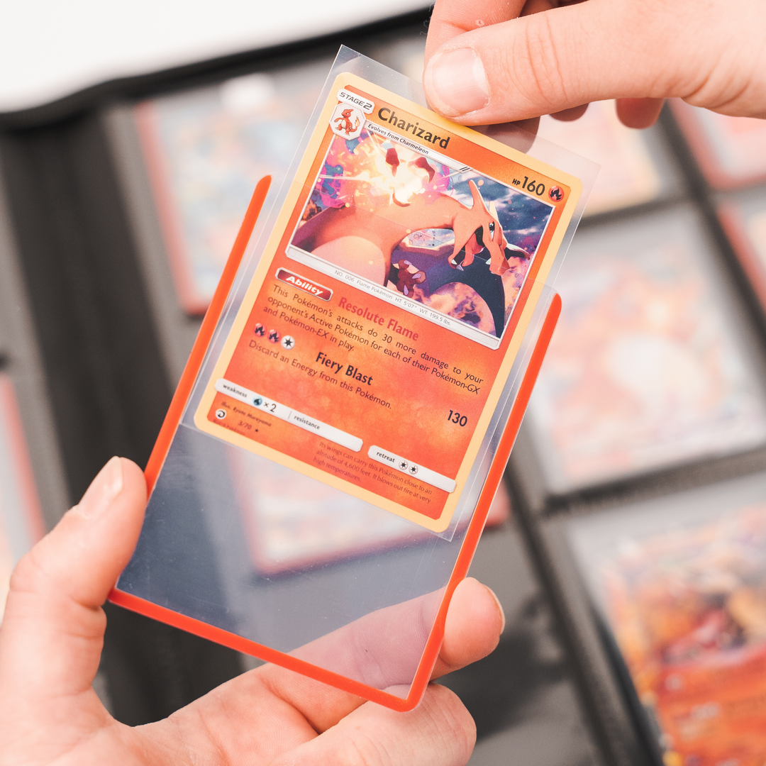 PRE-ORDER: 9X RED BORDER 3''X4'' Toploaders Ultra-Clear and