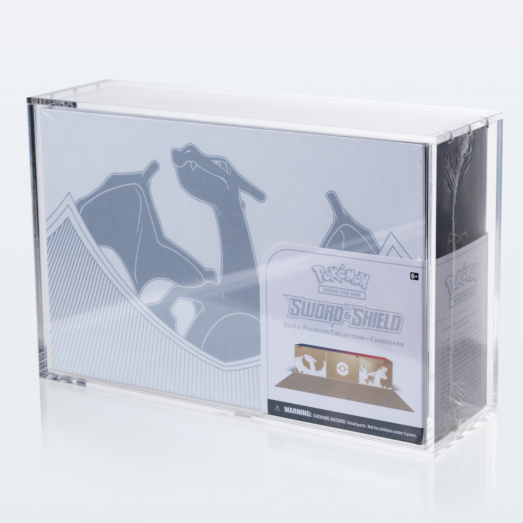 Acrylic Case Display for Pokémon Ultra Premium Collection Box (Charizard)